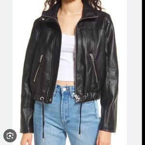 Blank NYC Black Faux Leather Jacket